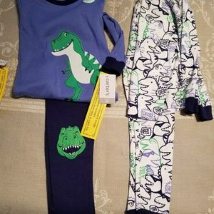 2 sets of 3T carters jammies